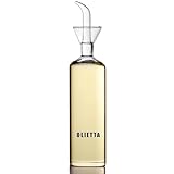Olietta Tropf- und auslaufsichere Ölflasche aus Glas Ölflasche mit Ausgießer 500ml 0,5l - Ideal zum Ausgießen und Träufeln von Olivenöl und anderen Flüssigkeiten - Leicht zu reinigen