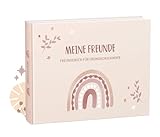 mintkind® „Meine Schulfreunde“ Freundebuch Schule Mädchen und Jungen Boho Design | Freundschaftsbuch Grundschule | Meine Freunde Buch Geschenk zur Einschulung | Schulfreundebuch zum Ausfüllen, Papier