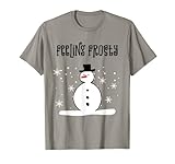 Niedlicher Schneemann, der frostig ist, lustiger Schnee-Winter-Schlafanzug T-Shirt