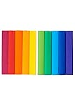 Krepppapier 25x200cm Mix Regenbogenfarben 10er Pack
