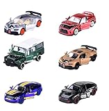 Majorette - Deluxe Modellauto (1 Auto), 1 von 6 Spielzeug-Autos (Audi, Bugatti, Land Rover, Nissan, Porsche) aus Metall mit Sammelbox, 7,5 cm, für Kinder ab 3 Jahre