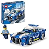 LEGO City Polizeiauto, Polizei-Spielzeug ab 5 Jahren, Geschenk für Kinder mit Polizisten-Minifigur, Abenteuer-Serie, kreatives Kinderspielzeug für Jungen und Mädchen 60312