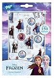 Frozen Stickerheft mit über 175 zauberhaften Stickern von Anna & Elsa, für Scrapbooking und Bastelarbeiten