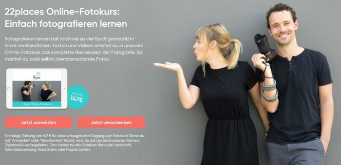 22places Online-Fotokurs - Einfach fotografieren lernen.
