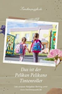 Mädchen in der Schule: Wir stellen den Pelikan Pelikano Tintenroller vor.