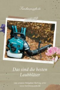 Mit einem Laubbläser schaffst du fix Ordnung auf deinem Grundstück. Auf dem Foto: Ein Laubbläser von Makita.