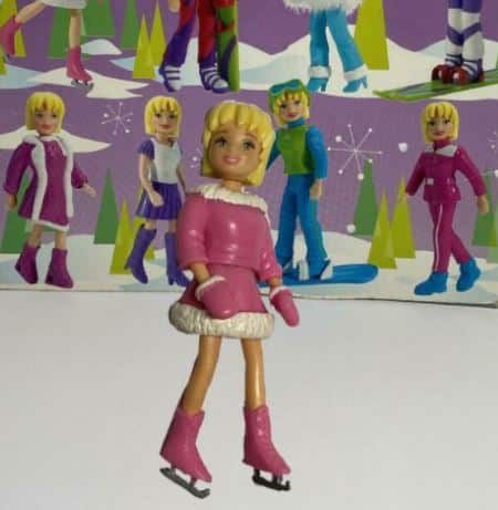 Polly Pocket als Eiskunstläuferin.
