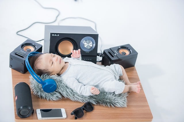 Auch Babys genießen Musik.