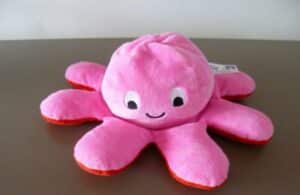 Tintenfisch-, Kraken- und Oktopus-Kuscheltiere.