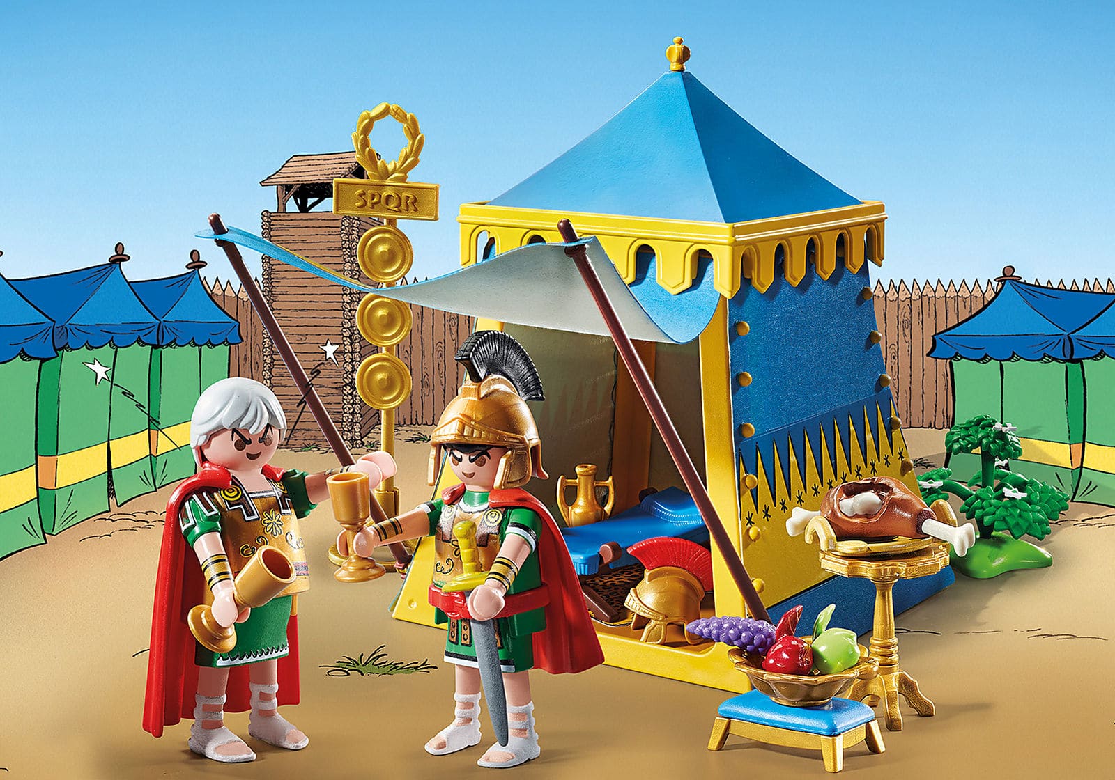 Playmobil Asterix großes Dorffest: Das Zelt der Legionäre.