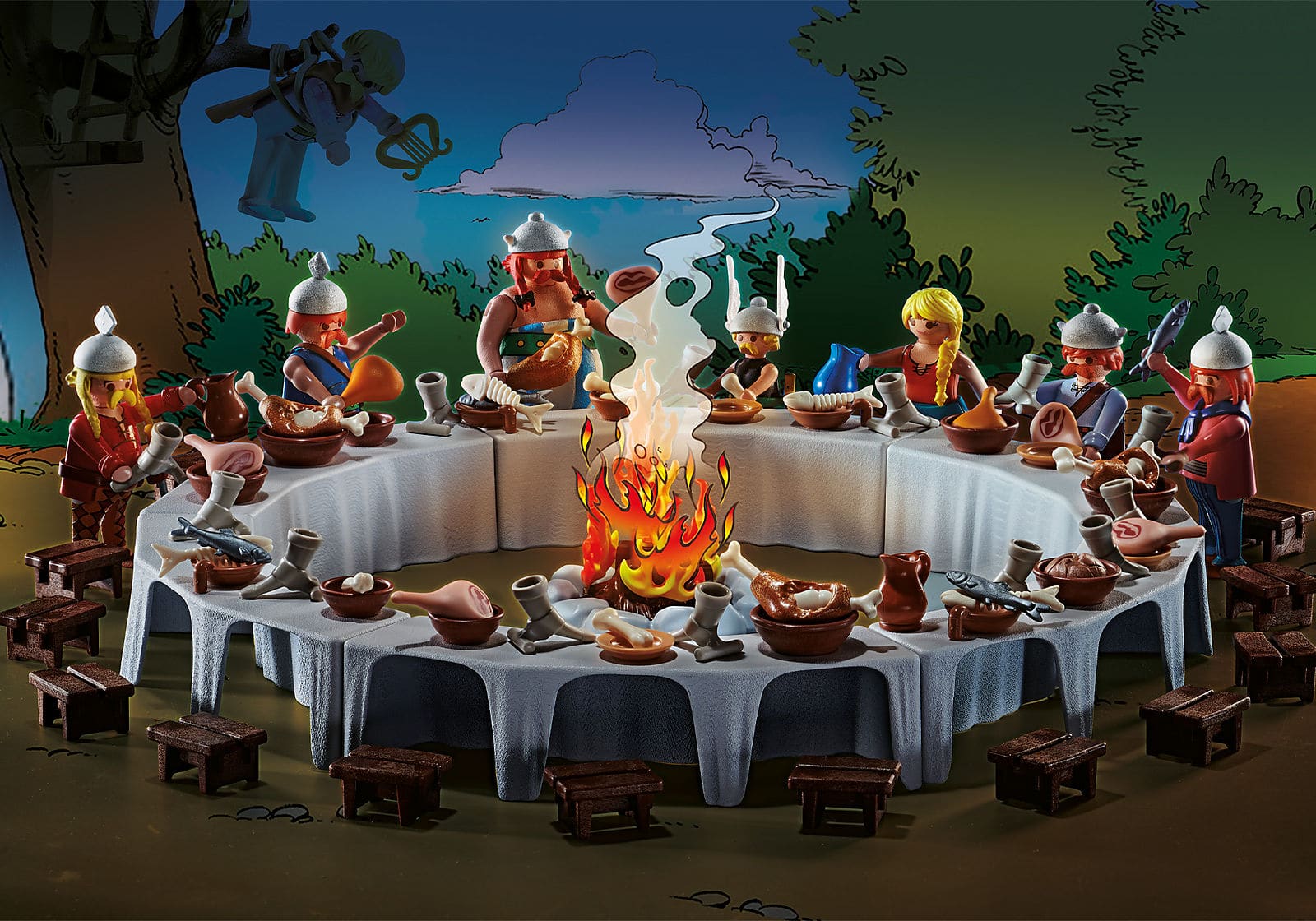 Playmobil Asterix großes Dorffest: Das große Festessen.