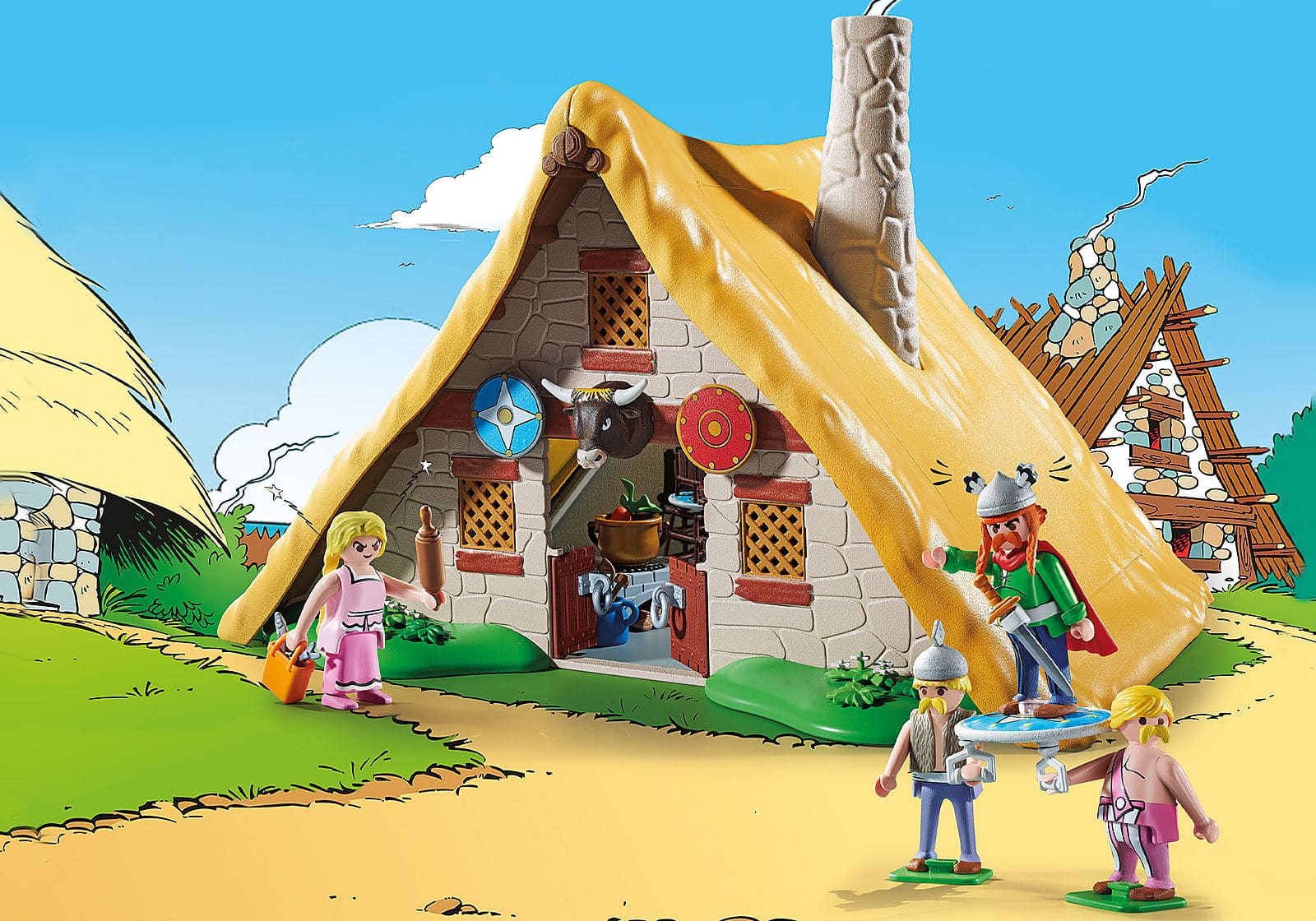 Playmobil Asterix großes Dorffest: Die Hütte des Majestix.