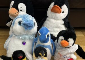 6 schöne Pinguin-Kuscheltiere für Kinder