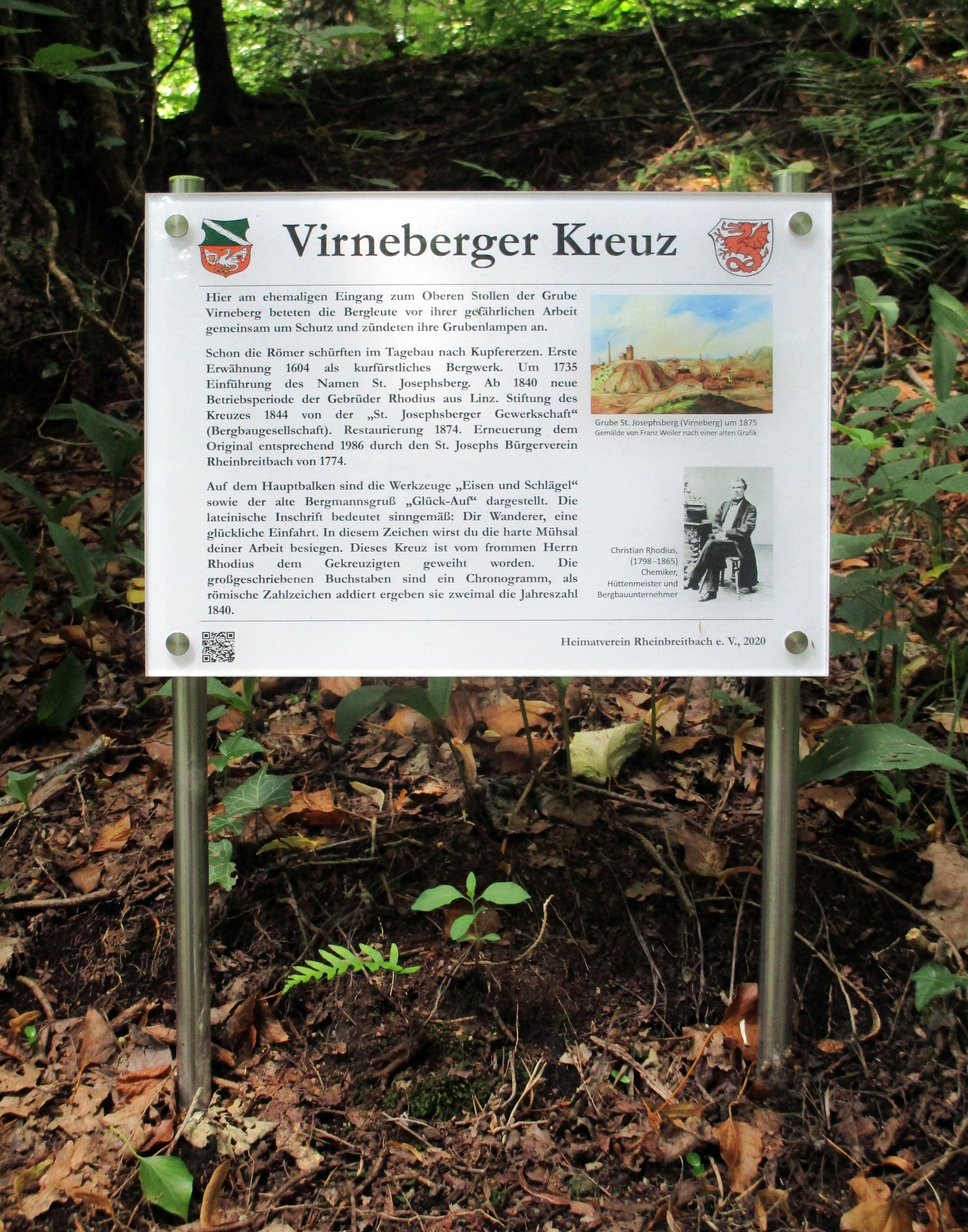 Rheinbreitbach Virneberger Kreuz Informationstafel