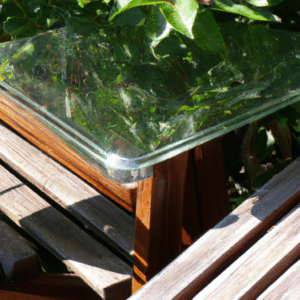 Gartentisch aus Glas