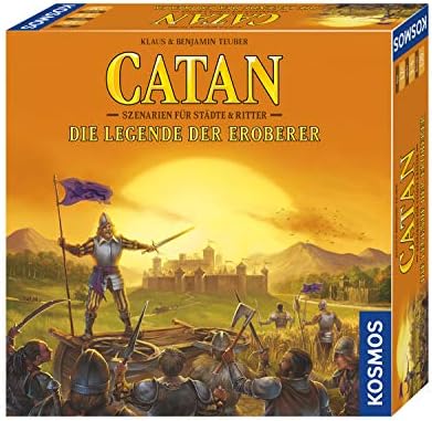 KOSMOS 695057 Catan – Die Legende der Eroberer – Szenarien für Städte & Ritter, spannende Erweiterung!
