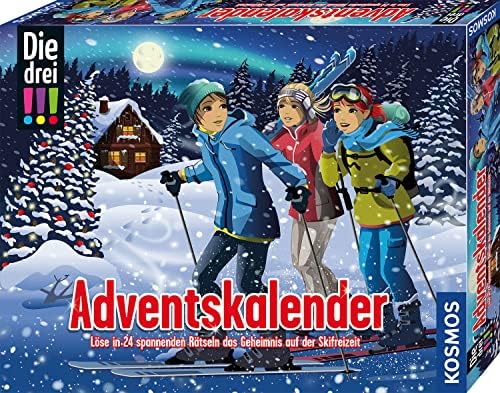Spannende Detektiv-Rätsel im Kosmos 632502 Adventskalender: Die drei !!! ermitteln auf der Ski-Freizeit – Jetzt entdecken!