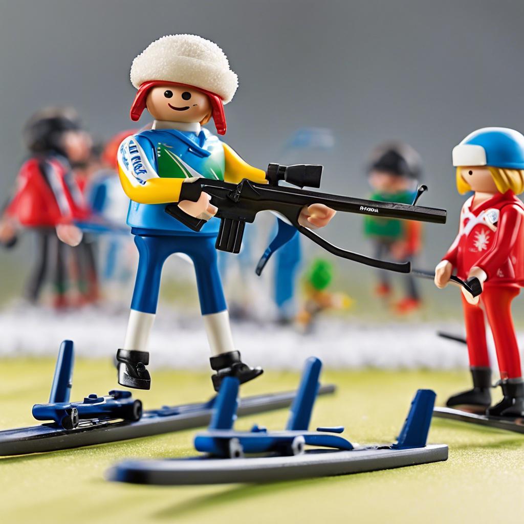 Spannender Playmobil Biathlon