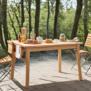 Camping Zubehör: Der ausziehbare Esstisch aus Massivholz – Dein perfekter Begleiter für die Outdoor-Küche!